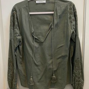 Abercrombie & Fitch Tassel Blouse
